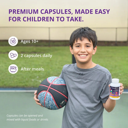 NuBest Tall 10+ Premium Bone Strength Formula, Enhanced Immunity and Overall Health for Age 10+ with Calcium, Vitamin D3, Vitamin K2, and Multivitamins | 60 Capsules | 1 Month Supply